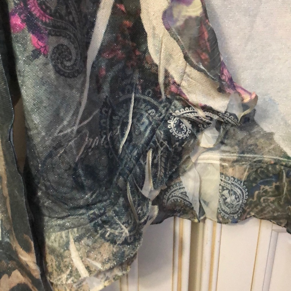 Floral Ruffle Cardigan - Picture 5 of 7